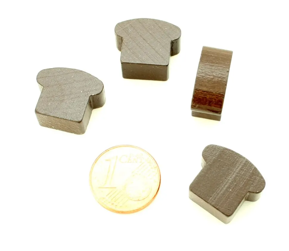 Pion pain naturel marron 13 x 16 x 7 mm