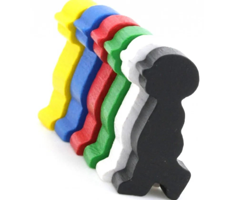 Pion personnage de profil en bois 14 x 30 X 8 mm enfant garçon à l'unité