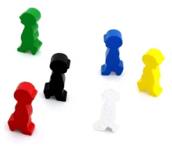 Pion personnage de profil en bois 14 x 30 X 8 mm enfant garçon à l'unité