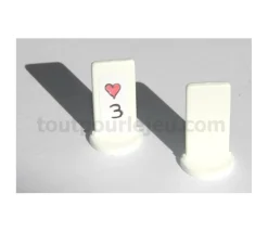 Pion personnalisable support blanc à l'unité