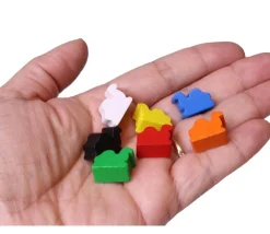 Pion petit dromadaire chameau couché en bois 16x12x8 mm