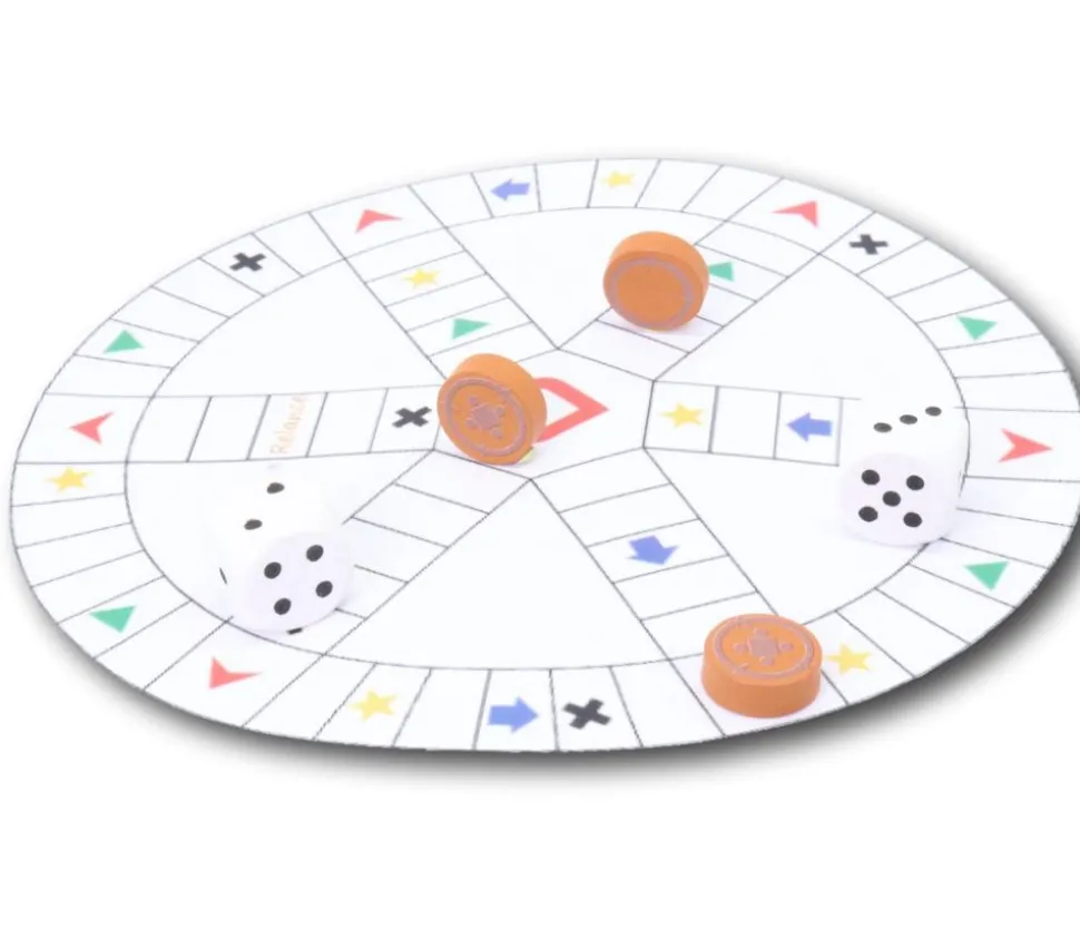 Pion Pièce de Bronze en bois 15 x 15 x 5 mm