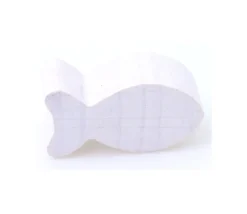 Pion poisson blanc en bois 24 x 13 mm pour jeu