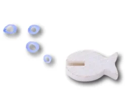 Pion poisson en bois marqueur 28 x 15 x 9 mm (Icecool)