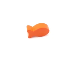 Pion poisson orange en bois 24 x 13 x 8 mm pour jeu