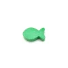 Pion poisson vert en bois 24 x 13 x 8 mm pour jeu