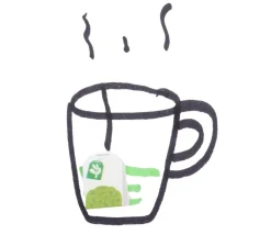 Pion sachet de Thé en bois 16 x 13 x 5 mm