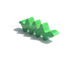 Pion serpent vert en bois 46 x 15 x 8 mm