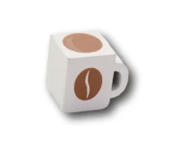 Pion Tasse de Café en bois 15 x 15 x 12 mm