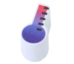 Pion thermomètre marqueur de température en bois - 16 x 8 x 10 mm