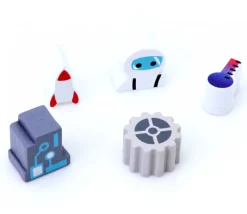 Pion thermomètre marqueur de température en bois - 16 x 8 x 10 mm