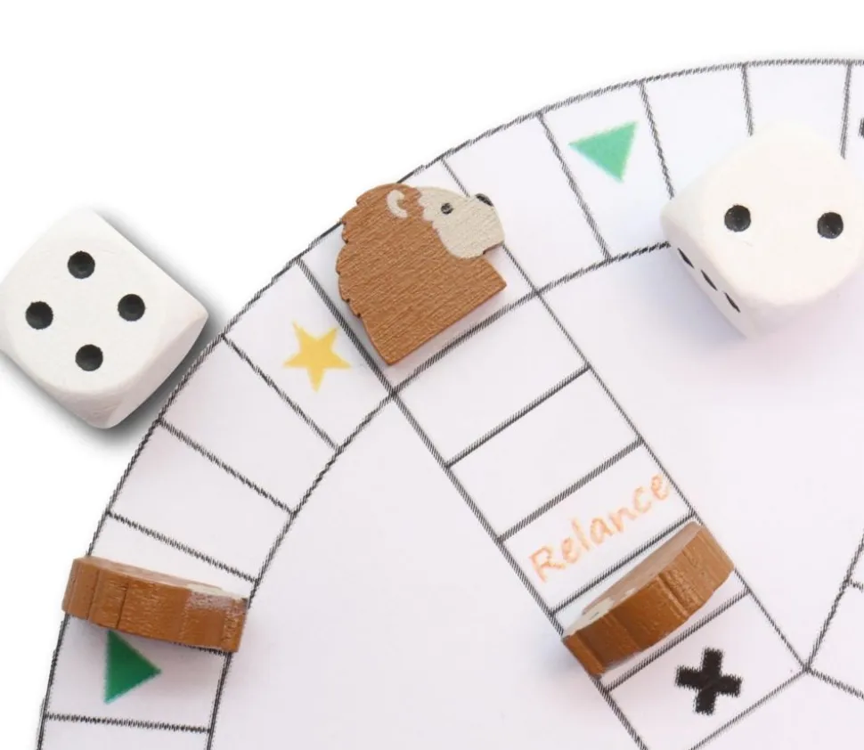 Pion tête de Lion en bois 15 x 17 x 5 mm