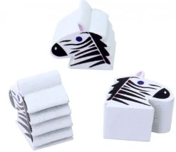 Pion tête de zèbre en bois 15 x 16 x 10 mm