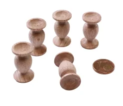 Pion vase en bois 21 x 15 mm amphore