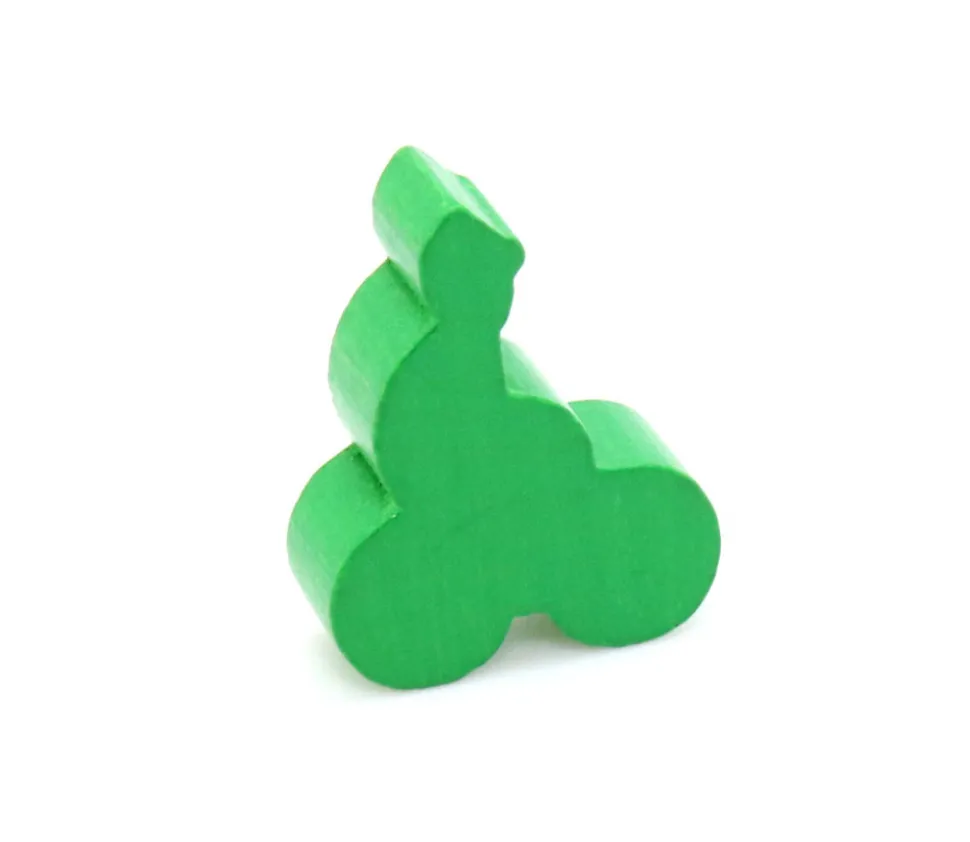 Pion vélo - Cycliste en bois 22x29x8 mm à l'unité par couleur