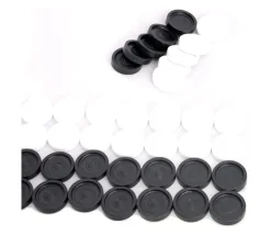 Pions de dames plastique 40 pions de 2.3 cm