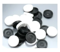 Pions de dames plastique 40 pions de 2.3 cm