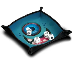 Piste de dés monstre cyclope bleu 21x 21 cm