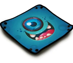 Piste de dés monstre cyclope bleu 21x 21 cm