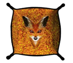 Piste de dés souple renard 21 x 21 cm