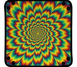 Piste de dés Fleur de feu 21 cm x 21 cm