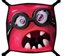 Piste de dés petit monstre rose 21 cm