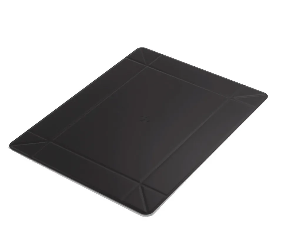 Piste de dés rectangulaire magnétique 28 x 21 cm noir et grise - gamegenic