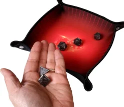 Piste de dés rouge 21 cm RUBIS