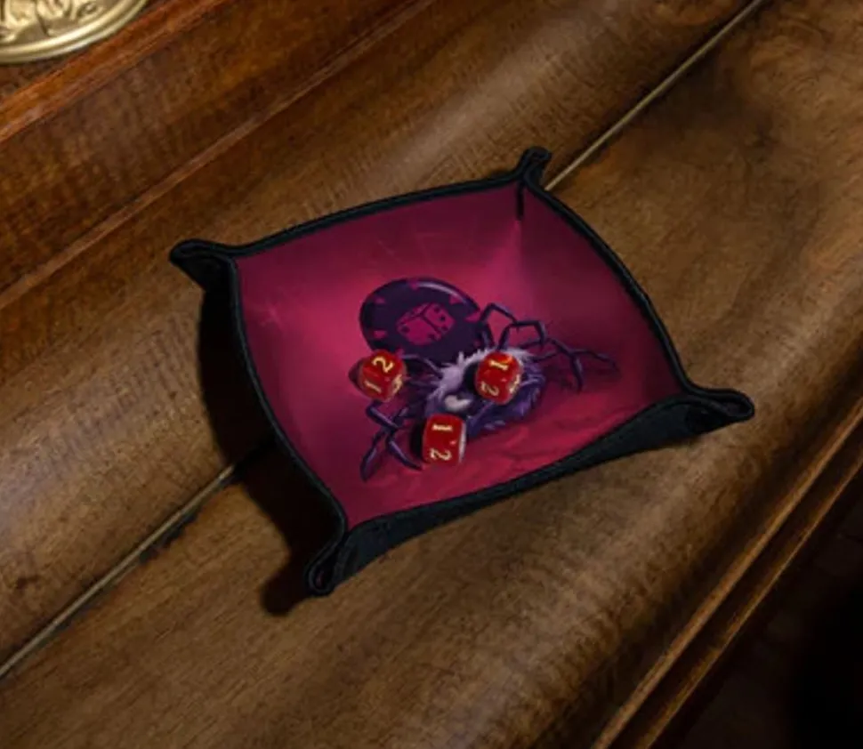 Piste de dés souple araignée 21x 21 cm