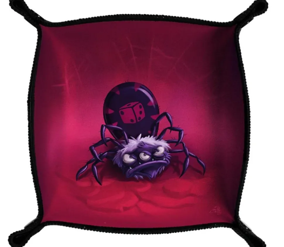 Piste de dés souple araignée 21x 21 cm