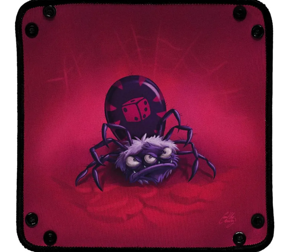 Piste de dés souple araignée 21x 21 cm