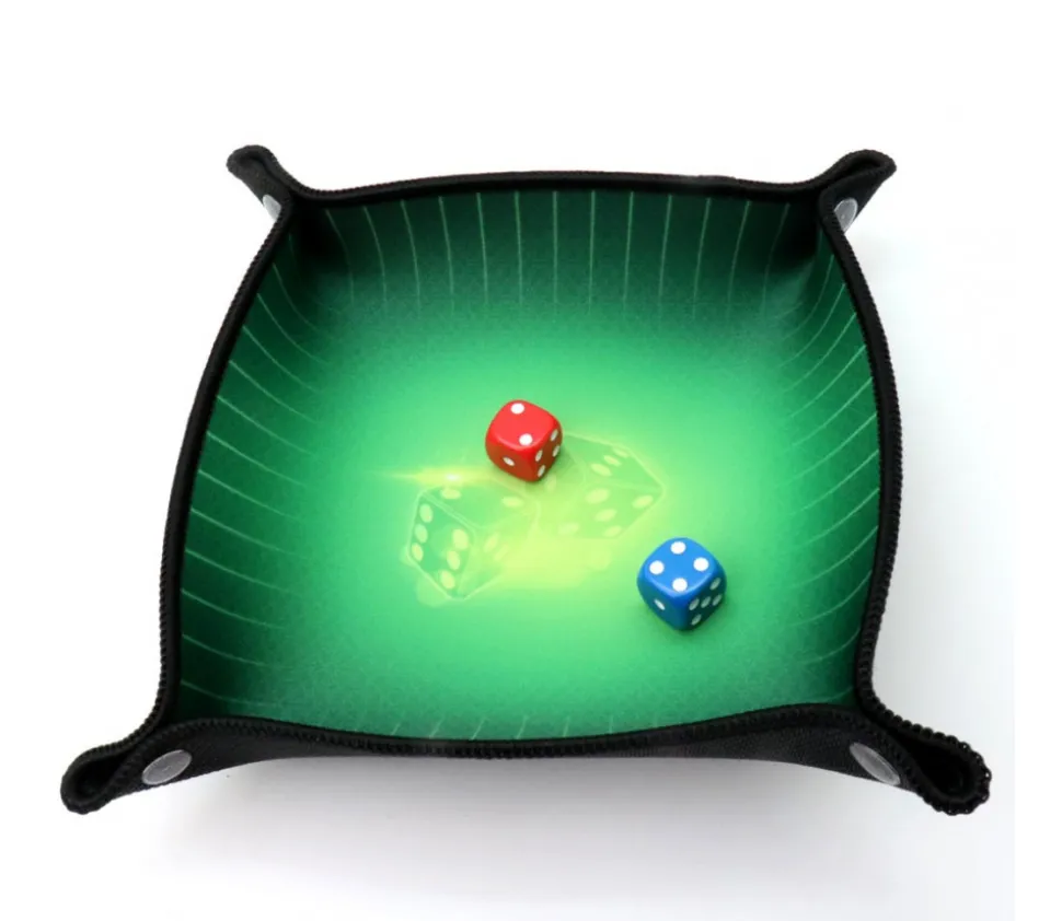 Piste de dés verte 20 x 20 cm souple et résistante