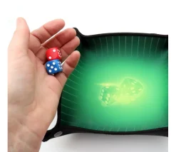 Piste de dés verte 20 x 20 cm souple et résistante