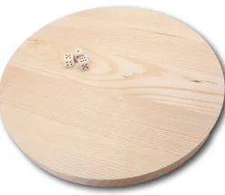 Piste dés bois ronde 36 cm - fabrication France
