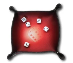 Piste jeu de Yams avec 5 dés, bloc score et crayon