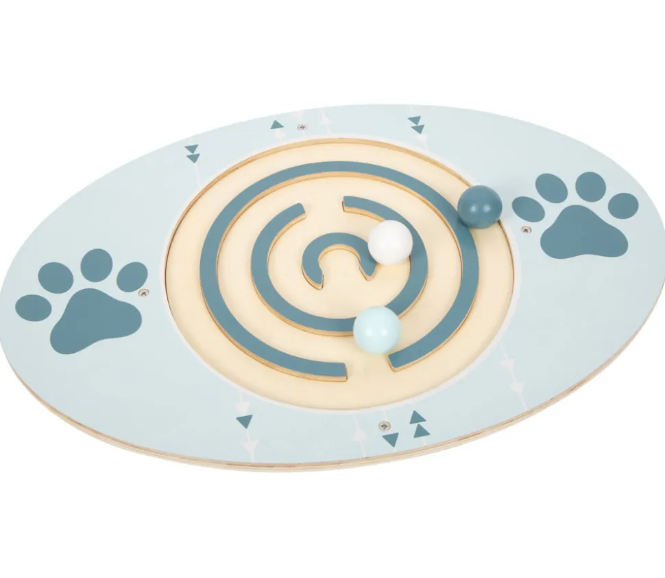 Planche d'équilibre labyrinthe en bois