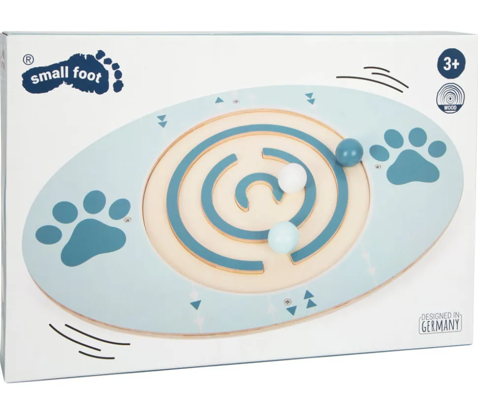 Planche d'équilibre labyrinthe en bois