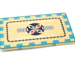 Plaque céramique jaune poker valeur 1000 - 40 gr