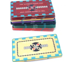 Plaque céramique jaune poker valeur 1000 - 40 gr