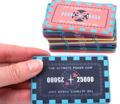 Plaque céramique noire poker valeur 25000 - 40 gr