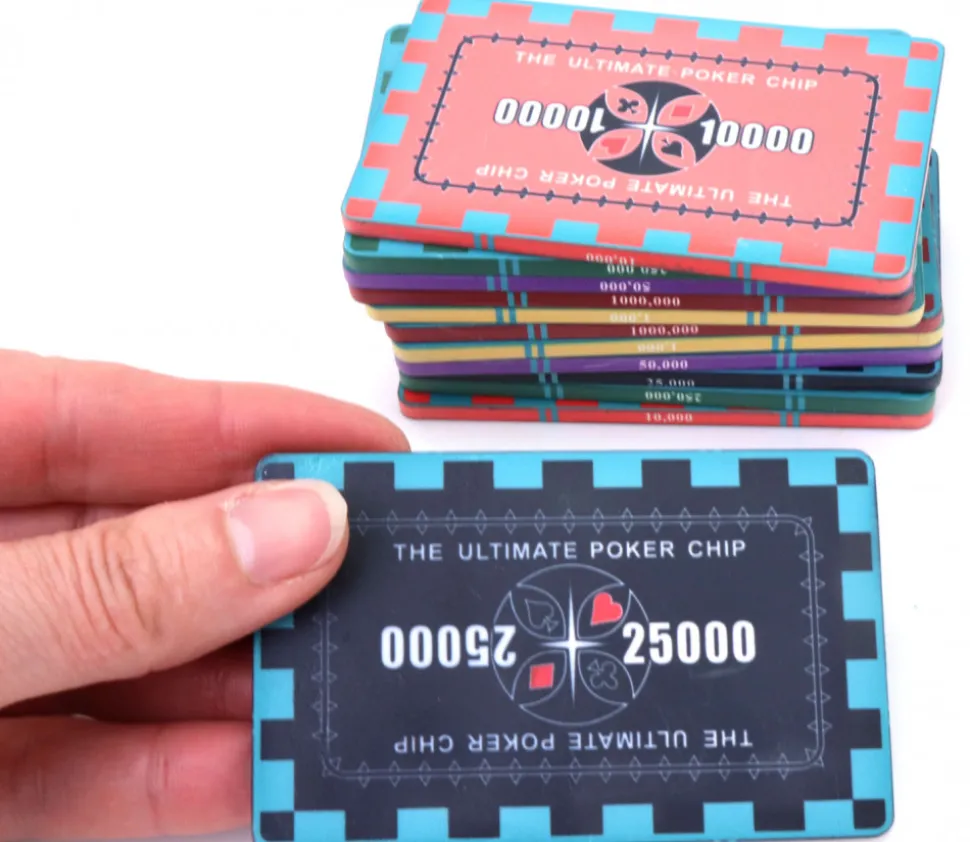 Plaque céramique noire poker valeur 25000 - 40 gr