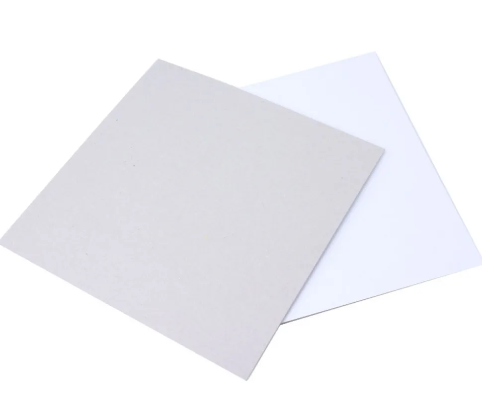 Plateau blanc rigide carré 20 x 20 cm neutre