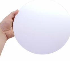 Plateau de jeux ROND blanc brilllant 24 cm de diamètre