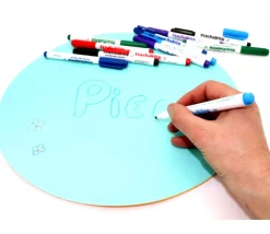 Plateau souple effaçable rond 33 cm pour jeux