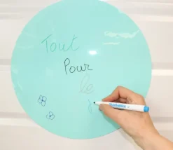 Plateau souple effaçable rond 33 cm pour jeux