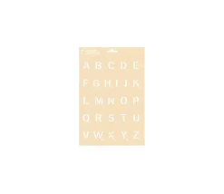 Pochoir lettres alphabet type Scrabble - 2.2 cm hauteur lettre