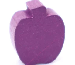 Pomme ou prune en bois violet de 18 x 15 x 8 mm