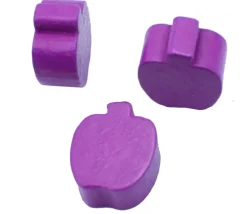 Pomme ou prune en bois violet de 18 x 15 x 8 mm