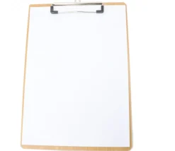 Porte bloc A4 - écritoire à pince bois (support pour noter)