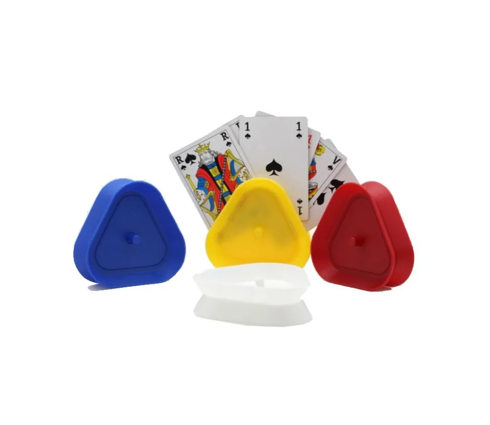 Porte carte plastique triangulaire pour cartes à jouer